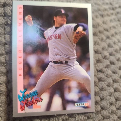 Roger Clemens 1993 Fleer League Leaders #348  Boston Red Sox  - Image 1 of 2