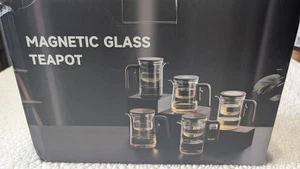 Magnetische Teekanne aus Glas 600 ml FY600 - Bild 1 von 14