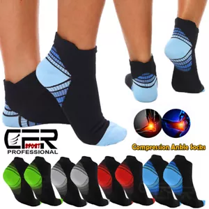 Ankle Brace Support Compression Sleeve Plantar Fasciitis Pain Relief Foot Socks - Picture 1 of 15