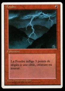 *MRM* FR/VF Foudre - Lightning Bolt Near Mint MTG 4ED - Imagen 1 de 1