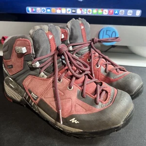 Quechua Oxylane Novadry leichte Wanderschuhe Größe 8 Vibram rot - Bild 1 von 8