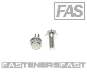 (25) Pernos de brida hexagonal de acero inoxidable M6 x 1,00 x 16 DIN6921 A2 brida M6 x 16 mm - Imagen 1 de 4