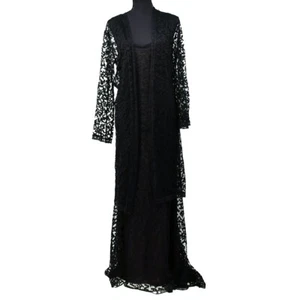 Chanel 98A #38 Setup Lace Sleeveless Dress Cardigan Black 47869 - Picture 1 of 10