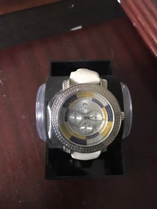 NEW Techno Master TM-2108 Watch Men's 1/2 CTS White Diamond - Picture 1 of 1