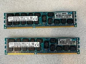 Hynix 16GB 2x8GB 2Rx4 PC3L-10600R-9-12-E2 Ram HMT31GR7EFR4A-H9 - Picture 1 of 3