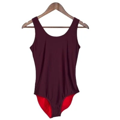 Traje de baño reversible sin mangas Coolibar para mujer talla 10 púrpura rojo UPF +50 Foto 1 de 4