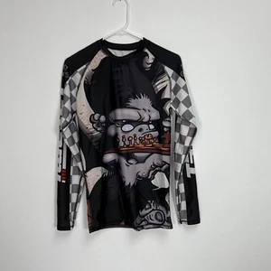 Tatami Fightwear Chess Gorilla Rash Guard Jiu-Jitsu Long Sleeve Crew Neck Medium - Picture 1 of 5