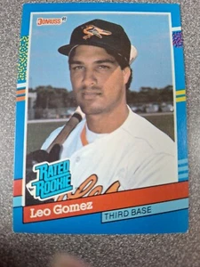 1991 Donruss - Rated Rookie White Stripe On Right Border #35 Leo Gomez z600 - Picture 1 of 2