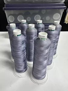 8 Madeira Classic Rayon Embroidery Thread - 40 5500 yd -GREY#1363 - Picture 1 of 8