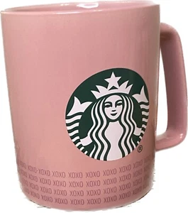 Limited Edition Starbucks 2021 Valentines XOXO Coffee Mug Pink Ceramic - Picture 1 of 7