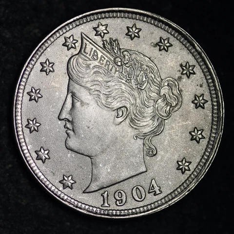 1904 Liberty V Nickel CHOICE BU *UNCIRCULATED* MS FREE SHIPPING E148 YCHX Cover