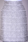 Neuf avec étiquettes jupe scintillante métallique pour femme gris tweed gris paillettes taille 16