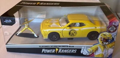 Dodge Challenger SRT Hellcat Jada 1:24 Yellow Ranger 2015 Foto 1 de 4