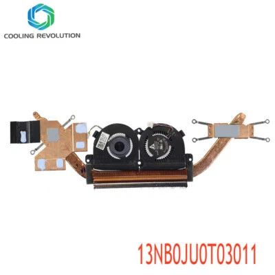 Laptop CPU Heatsink Cooling Fan for ZenBook Pro 14 UX450FD UX480 13NB0JU0AM0911 - Image 1 of 2