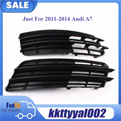 Left & Right Front Lower Bumper Fog Light Cover For Audi A7 2011 2012 2013 2014 Foto 1 de 4