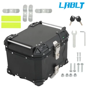 LABLT 45L Motorcycle Tail Box Sturdy Luggage Storage Rear Tour Box Top Case - Picture 1 of 13