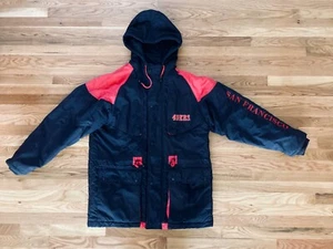 VINTAGE MIRAGE FIRST STRING HOODED STADION COAT - HERREN XXL - SF 49ERS - HONG KONG - Bild 1 von 6