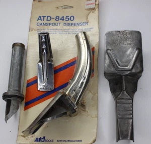 Vintage Metal Oil Can Spout Huffman MFG 1009 71-1 73 Lot of 4 USA Made Spouts - Picture 1 of 5