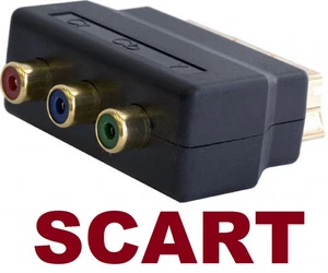 RGB-SCART-ADAPTER-TO-RCA-DM500-A-V-DREAMBOX-DM100-DM-500-100 RGB-SCART S-VIDEO - Picture 1 of 5