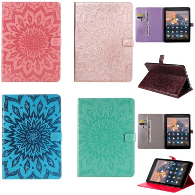 Sun Flower PU Leather Stand Case Cover for iPad Pro 12.9 11 10.5 iPad 5 6 Tablet - Image 1 of 4