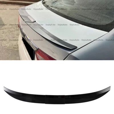 For Chevrolet Sonic UNIVERSAL Adjustable Rear Spoiler Trunk Roof Tail Wing Black Foto 1 de 4