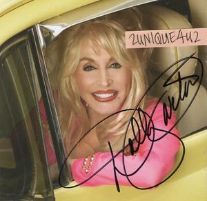 AUTOGRAPHED SIGNED CD INSERT - DOLLY PARTON "Backwoods Barbie" CD Cover - Picture 1 of 1