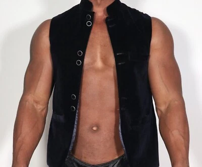 CHALECO HOMBRE TERCIOPELO AZUL TALLA MEDIANA Foto 1 de 4