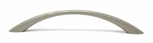 Brushed Satin Nickel Cabinet Drawer Handle Pull Curved 96mm Hole Spacing 10 Pack - Picture 1 of 5