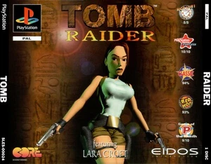 - Tomb Raider PS1 Box Art Case Insert Cover Only - Picture 1 of 2