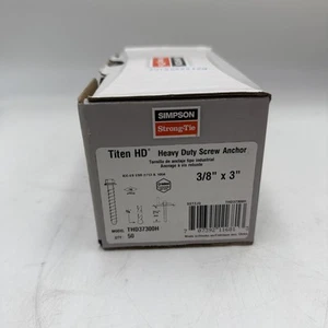 Simpson THD37300H 3/8" x 3" Titen HD Heavy Duty Screw Anchor 50/pk - Picture 1 of 3