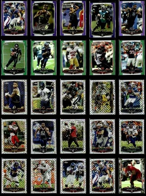 2014 Topps Cromo Fútbol Refractor Tarjeta Lote de (62) Naranja Verde X-Fractors! Foto 1 de 4