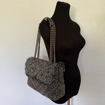 Kurt Geiger London Large Kensington Tweed Shoulder Bag, Excellent Condition - Image 1 of 4