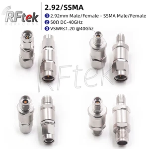 Adattatore MicroWave Precisione 2.92mm a SSMA Maschio Femmina 40G Connettore Test MMwave - Foto 1 di 18