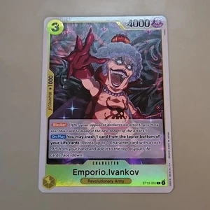 Emporio.Ivankov ST13-005 Foil Ultra Deck The Three Brothers One Piece TCG CCG - Picture 1 of 7