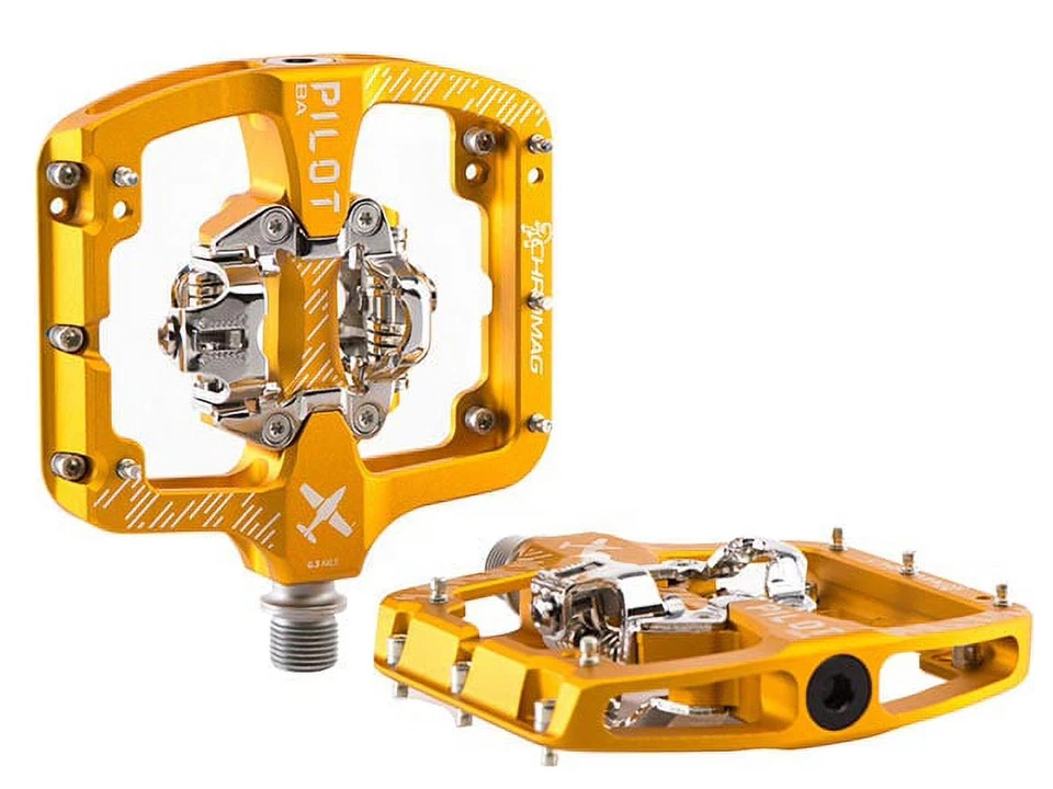 Chromag Pilot BA 踏板 - 双面无扣 9/16 英寸宽金色 — 第 1/1 张图片