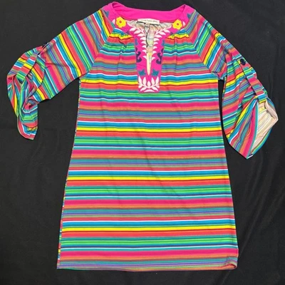 Vestido de Natación Nanette Lepore Talla S Multicolor Bordado a Rayas Foto 1 de 4