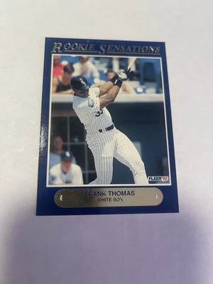 1992 Fleer - Rookie Sensations Frank Thomas #1 Of 20 HOF - Image 1 of 4