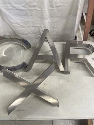 Vintage 14x12" Marquee Exterior Outside Lighted Sign, Letters  Store Sign Rustic - Image 1 of 4