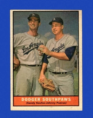 1961 Topps Set-Break #207 Sandy Koufax/J.Podres EX-EXMINT *GMCARDS* - Image 1 of 2