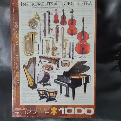 Rompecabezas Entretenimiento Instrumentos Musicales de la Orquesta 1000 Piezas NUEVO Foto 1 de 4