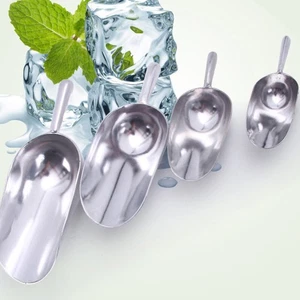 Cubo de hielo de aluminio con pala de aleación de aluminio espesado para alimentos de metal - Imagen 1 de 12