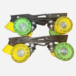 Roller Derby Ersatz Trucks Platten grün & gelb Quad Skates Teile NEU - Bild 1 von 5