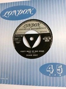Duane Eddy - Forty Miles Of Bad Road (London HLW 8929 TRI) EX Vinyl Record 7" - Picture 1 of 2