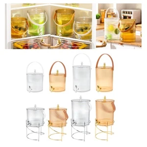 Beverage Dispenser with Faucet Sturdy Water Pitcher Drinks Container Cold Water - Picture 1 of 29