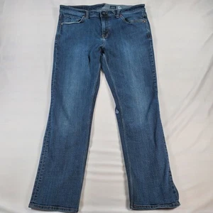 Volcom Solver Modern Straight Jeans Mens 36 Actual (W36 x In30) Blue Good Fade - Picture 1 of 23