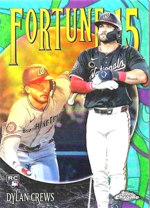 2025 Topps Chrome Dylan Crews #F15-11 Fortune 15 RC Rookie Washington Nationals - Picture 1 of 1