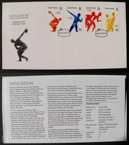 Guernsey Stamps: "Olympics - Dedication" First Day Cover 2004 - Picture 1 of 3