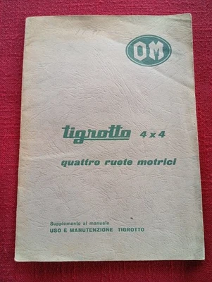 Autocarro OM TIGROTTO 4x4 Supplemento al Manuale USO MANUTENZIONE 1963 - Immagine 1 di 4