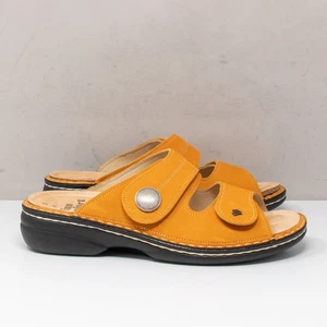 Finn Comfort Sansibar-S Sun Nubuk Gold Orange Sandals, Size 41 EU (10 US) - Picture 1 of 7