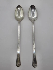 Vintage Florentiner Silber Teller 2 Eisteelöffel - Bild 1 von 5